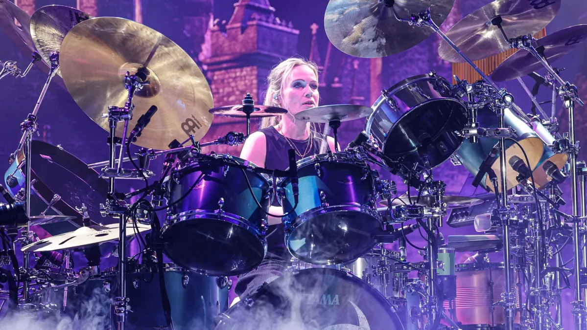 Anika Nilles Recovers Instantly After Dropping a Stick on Rush's 'Tom Sawyer'