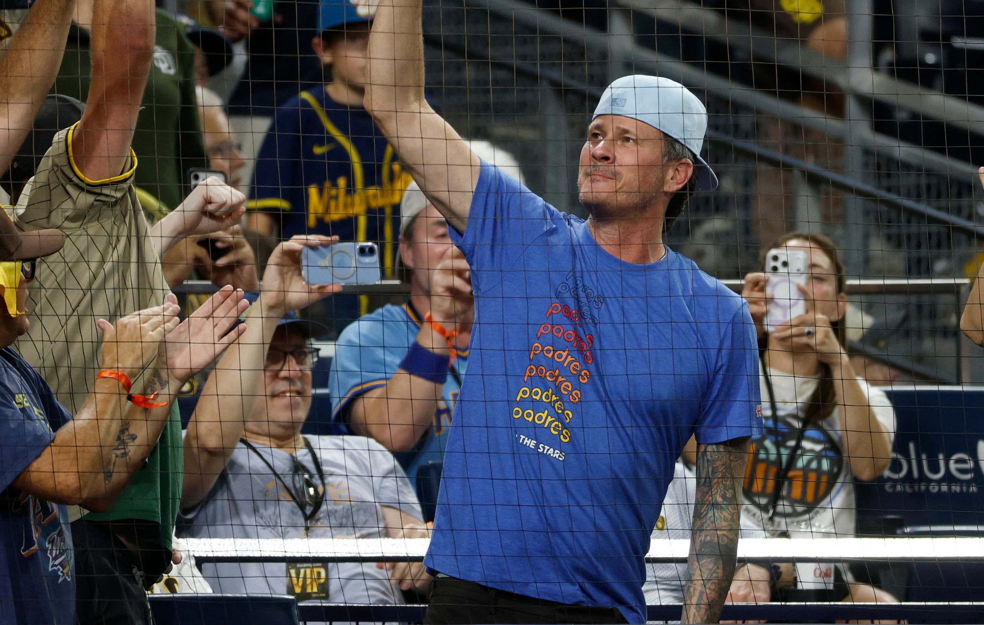 Tom DeLonge Joins San Diego Crowd in Ballpark Singalong During Padres Postseason Win