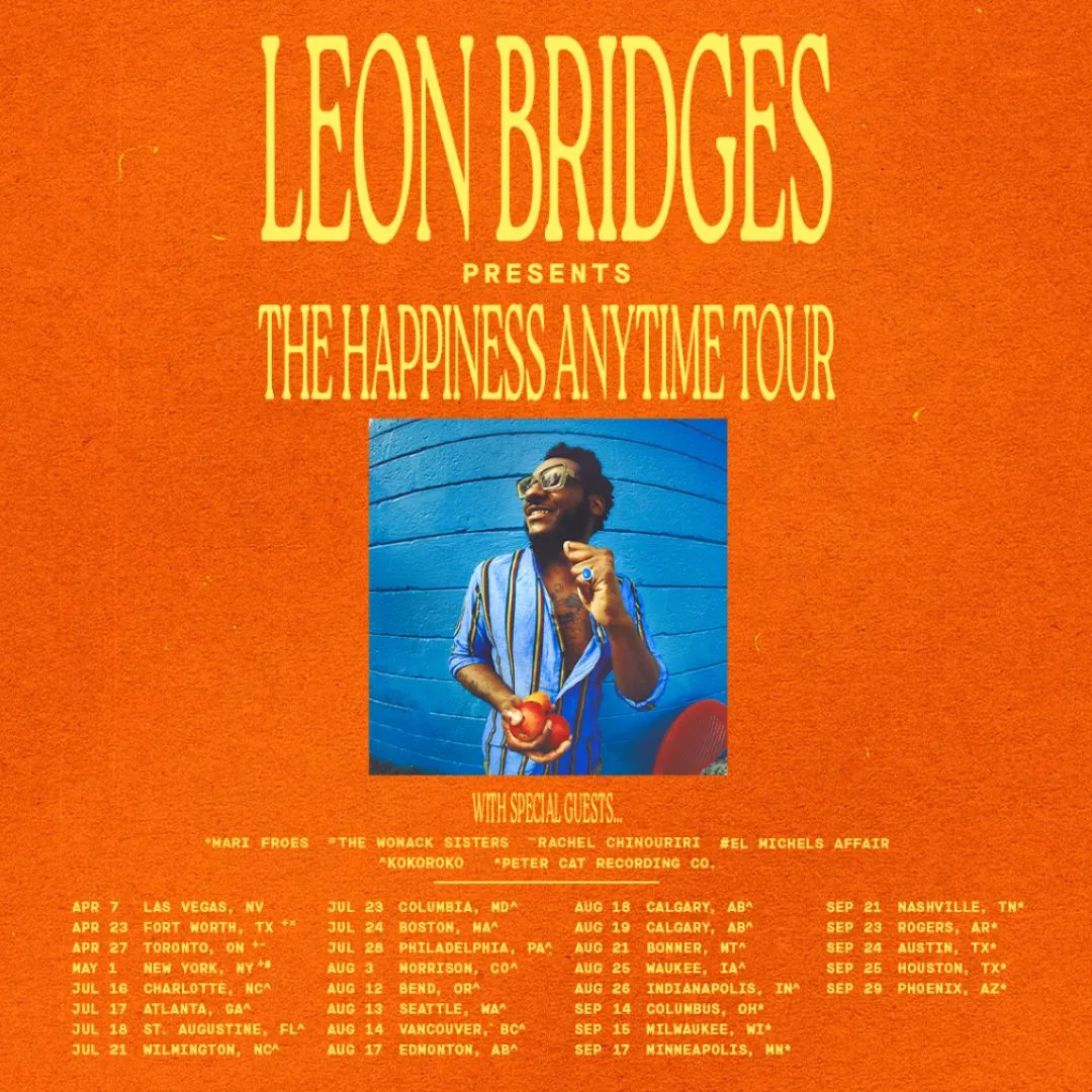 Leon Bridges Maps Out 2027 North American Arena and Amphitheater Tour